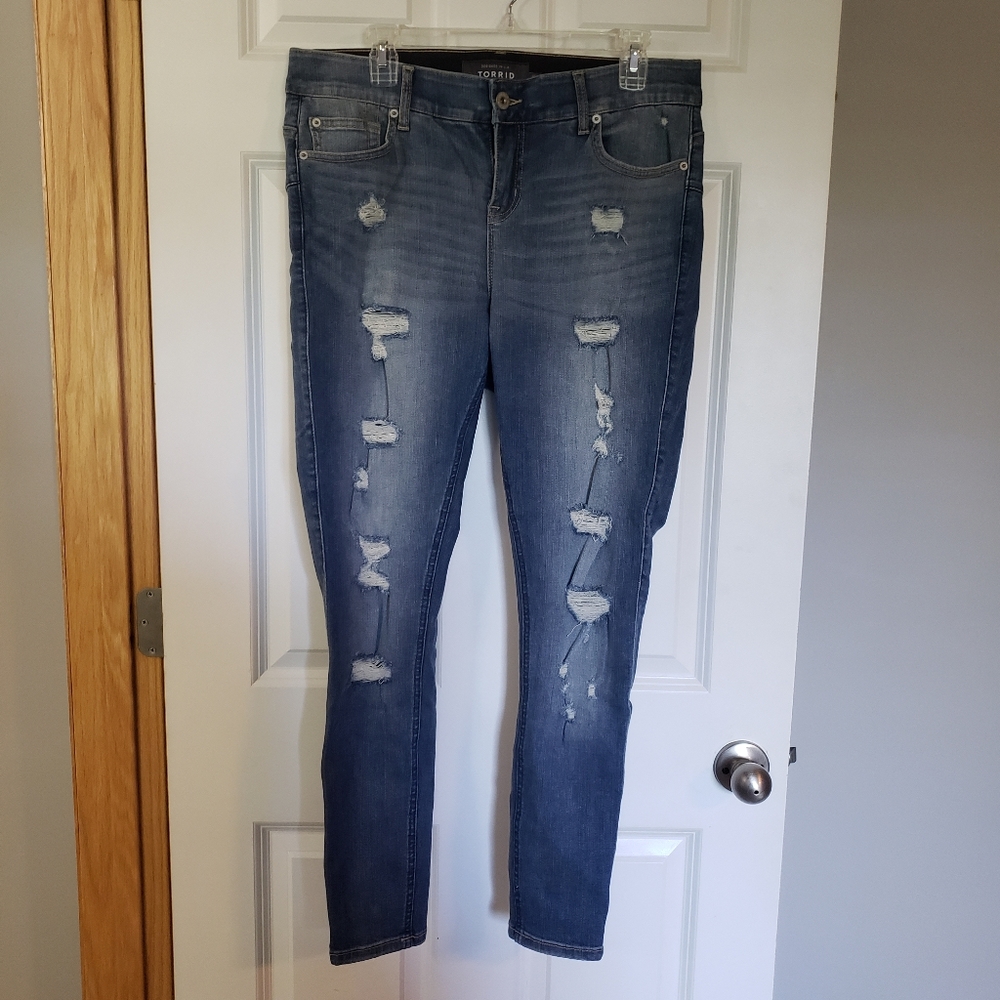 Torrid Distressed Skinny Jeans
